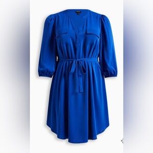 Torrid Mini Studio Crepe de Chine Shirt Dress